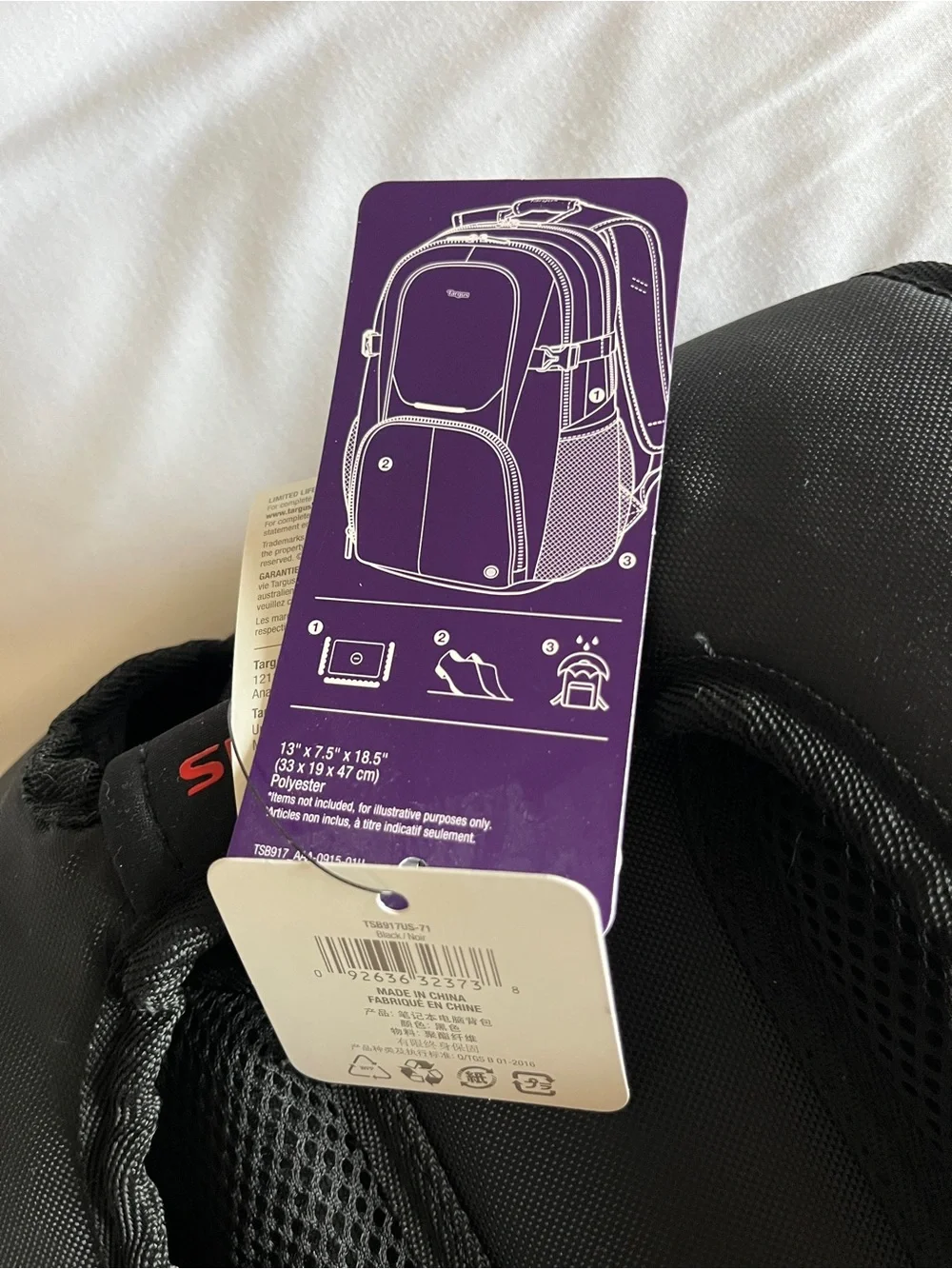Brand New Targus Metropolitan Advanced Laptop Backpack Black 15.6